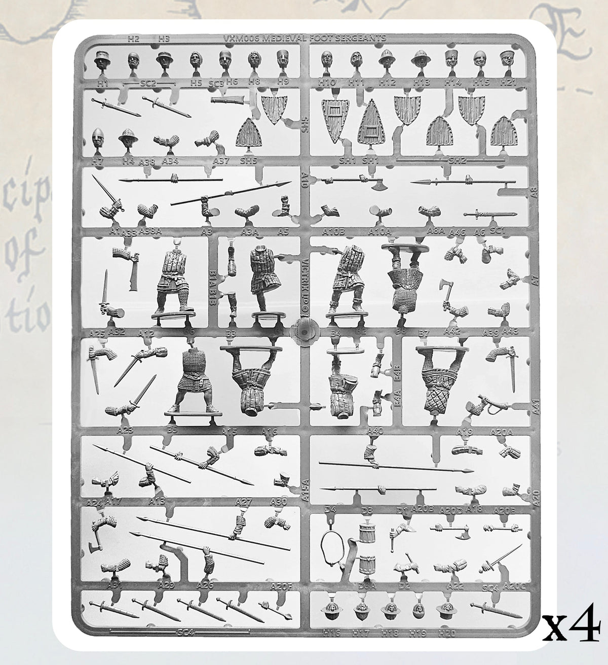 Medieval Foot Sergeants - Victrix
