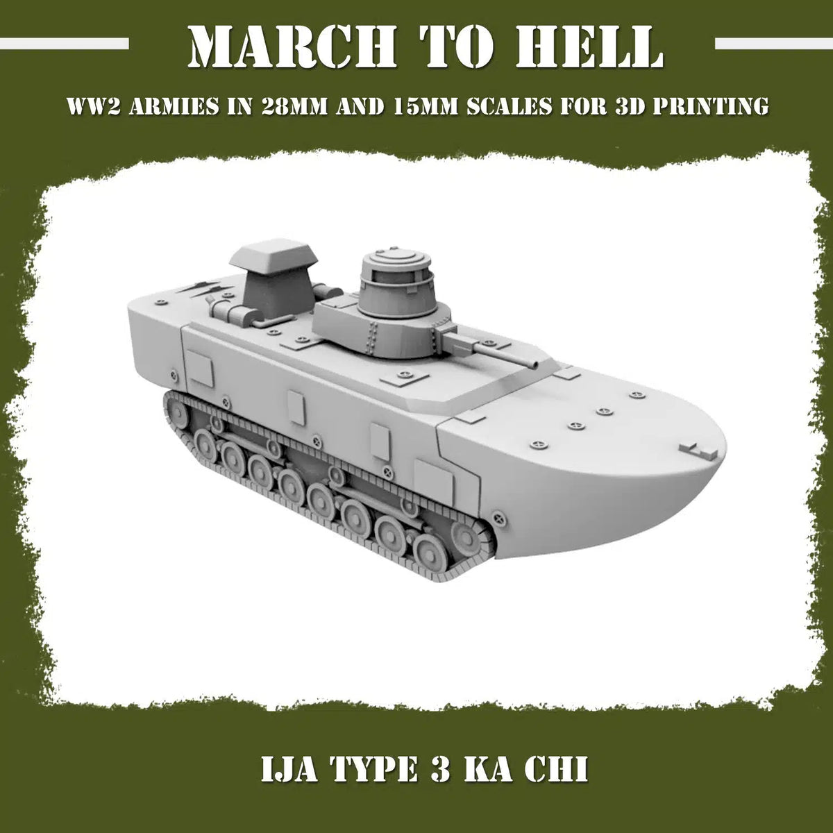 WW2 IMPERIAL JAPANESE ARMY (IJA) TYPE 3 KA CHI | 3DBreed 15mm Wargaming Miniatures