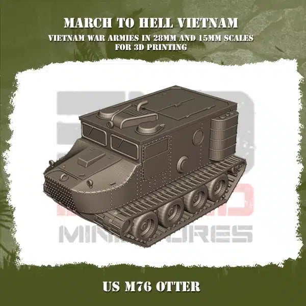 VIETNAM WAR M76 OTTER | 3DBreed 15mm Wargaming Miniatures