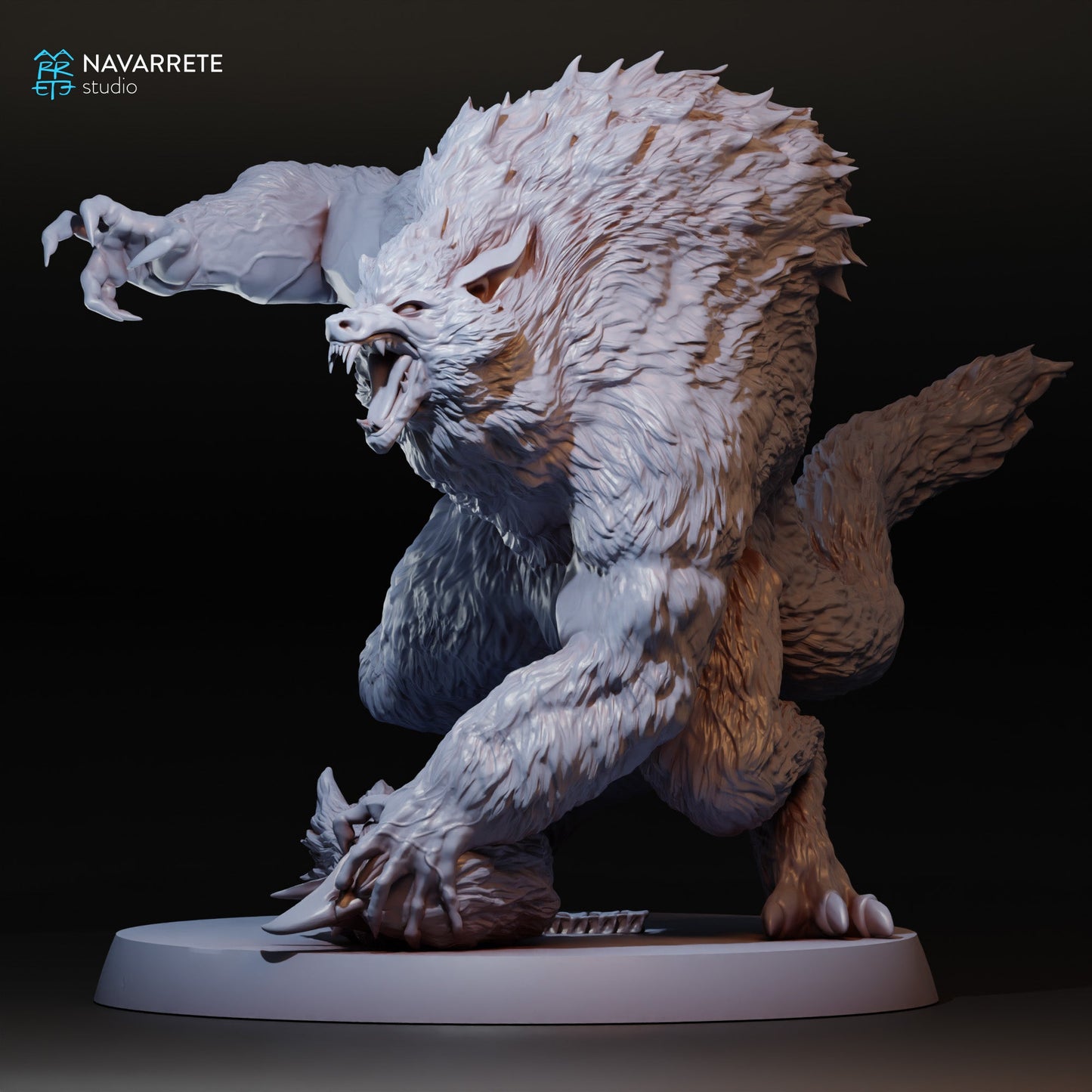 Werewolf Pose 2 | Navarrete Studios 25mm Fantasy Wargaming Miniatures