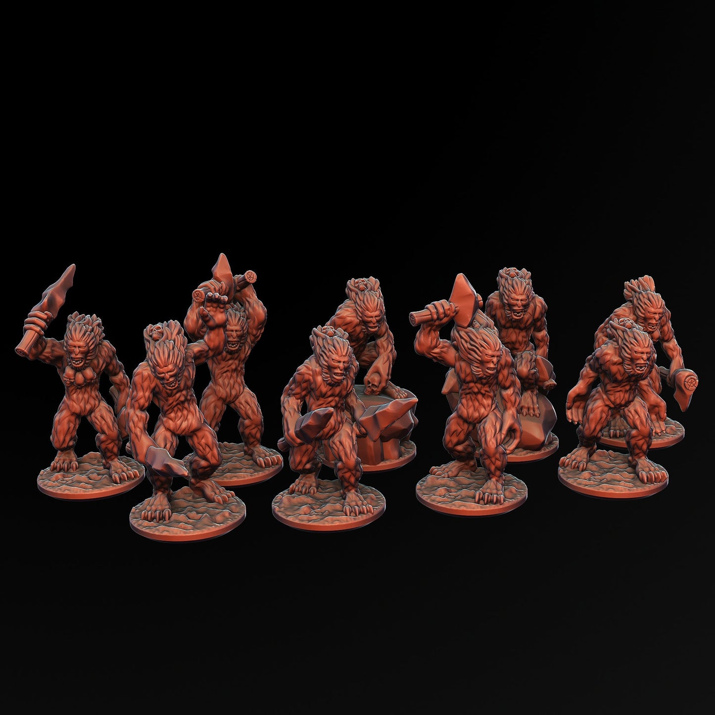 Ogre Tribes Yhetees | Greenskin Miniatures 10Mm Fantasy Wargaming Role Playing