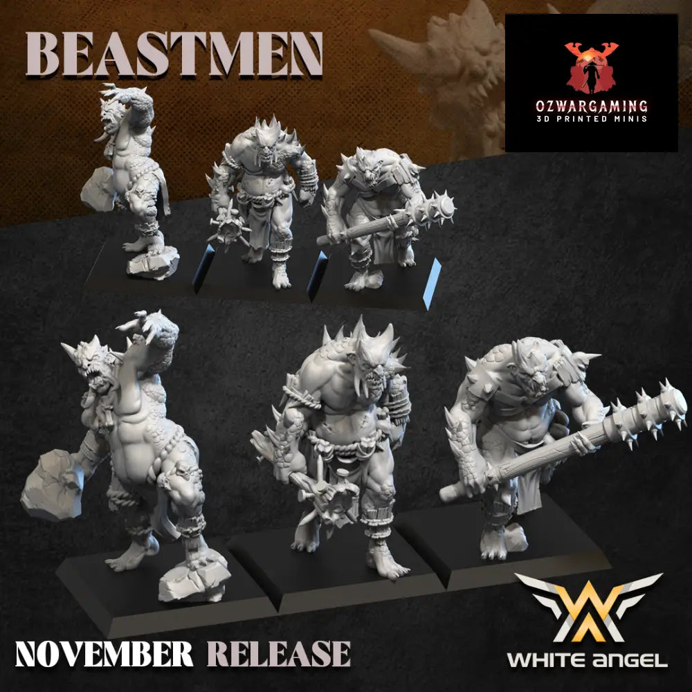 Beastmen Infernal Troll | White Angel 28/32mm Fantasy Wargaming Miniatures