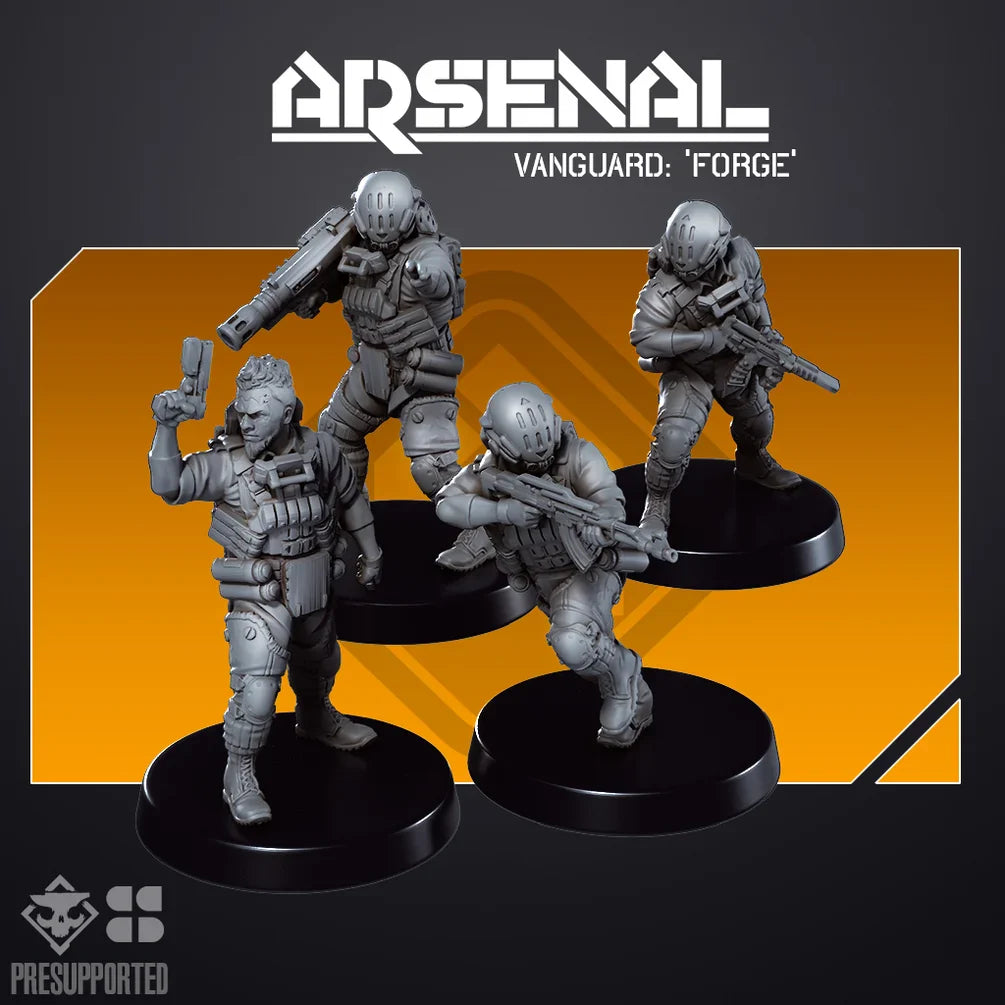 ARSENAL UNIT: Forge | Skullforge Studios 32mm Wargaming Miniatures Role Playing Miniatures