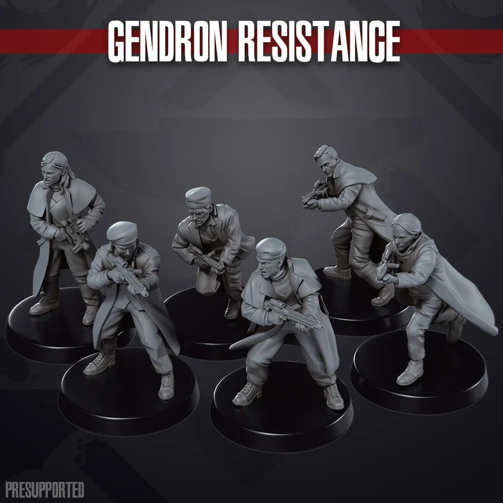 Space Wars: Gendron Resistance | Skullforge Studios 32mm Wargaming Miniatures Role Playing Miniatures