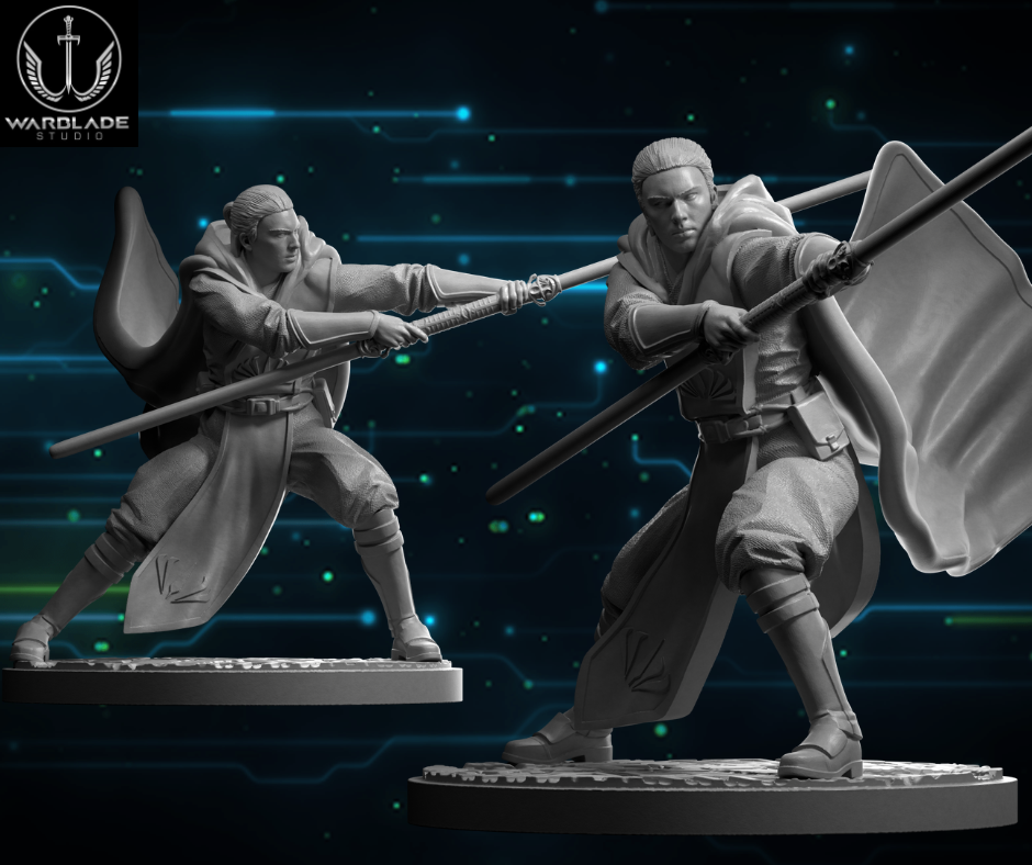 Shatter Scale Dagan Gera | Warblade Studios 40mm Miniatures Role Playing Miniatures