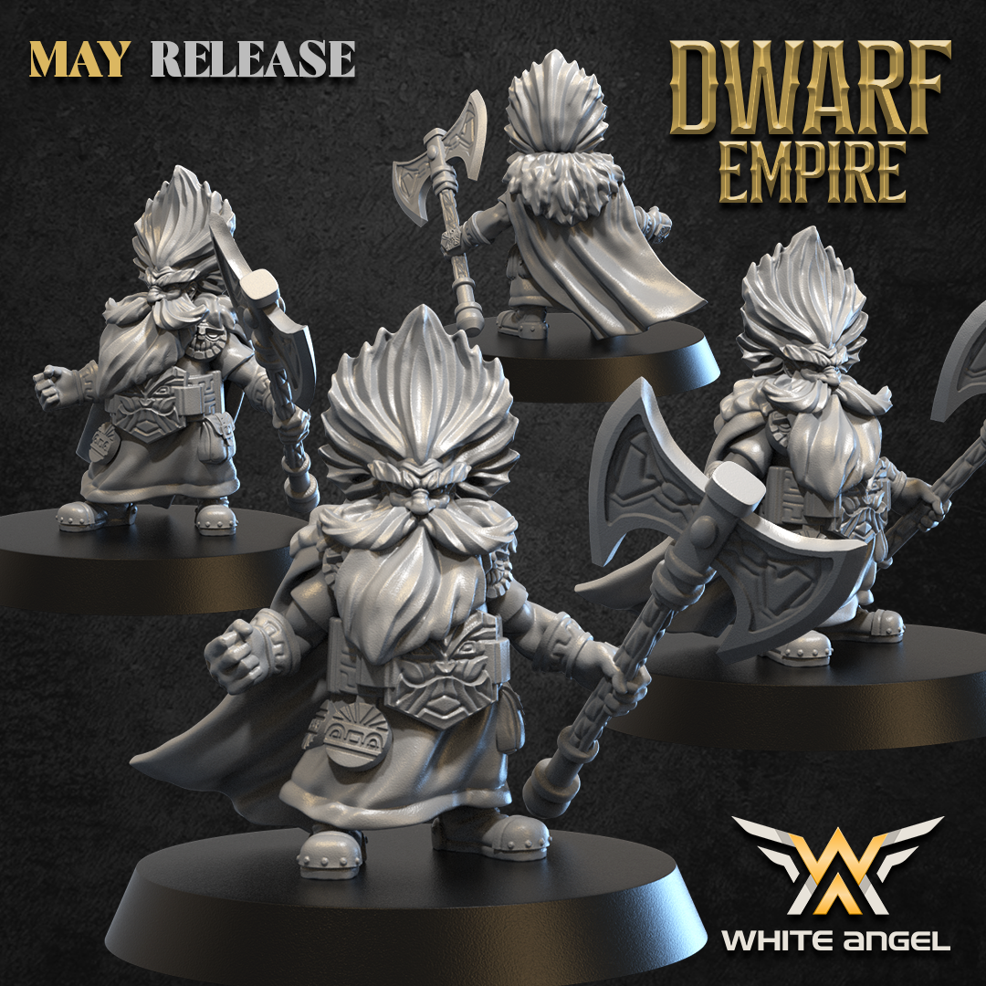 Dwarf Stormbringer | White Angel 28/32mm Fantasy Wargaming Miniatures Role Playing Miniatures