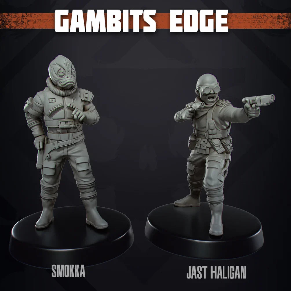 Space Wars: Smokka and Jast | Skullforge Studios 32mm Wargaming Miniatures Role Playing Miniatures