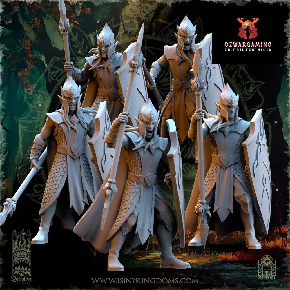 Evergreen Elves Forest Militia | The Beholder Miniatures 28/32mm Fantasy Wargaming Miniatures (Copy)