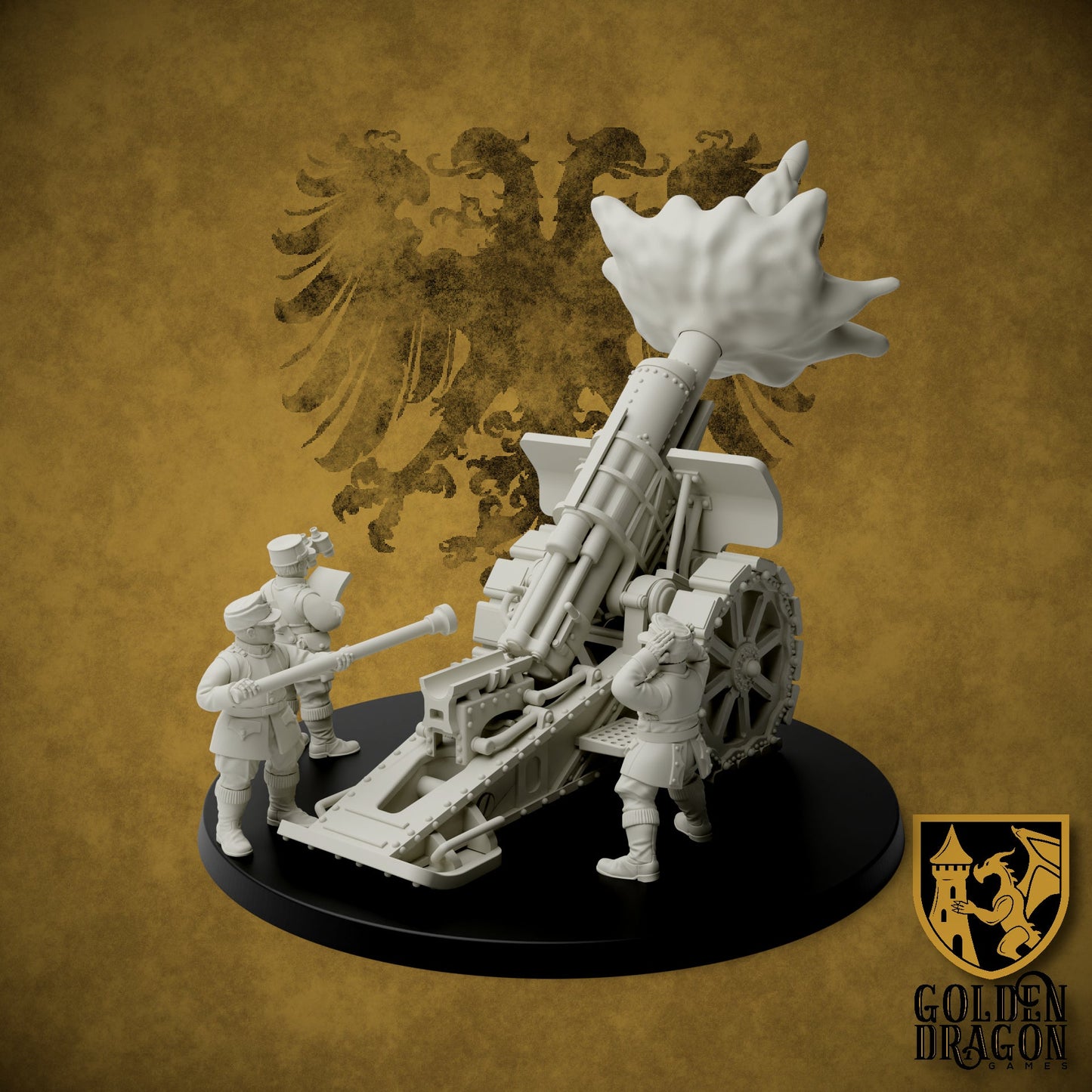 Holy Roman Empire 21cm Morser | Golden Dragon Games Weird WW2 Role Playing Miniatures