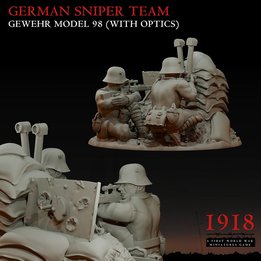 1918 German Sniper Teams | Warfulcrum Games Historical WW1 Miniatures