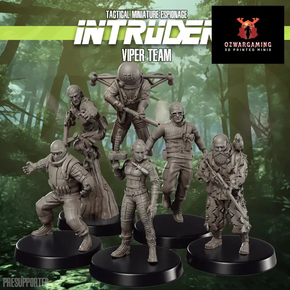 Intruder: Viper Team Bosses | Skullforge Studios 32mm Ultramodern Wargaming Miniatures Role Playing Miniatures
