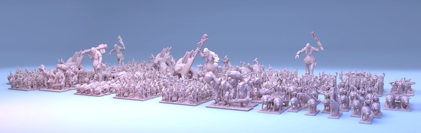 Night Goblin Army Bundle | Greenskin Miniatures 10mm Fantasy Wargaming Miniatures Role Playing Miniatures