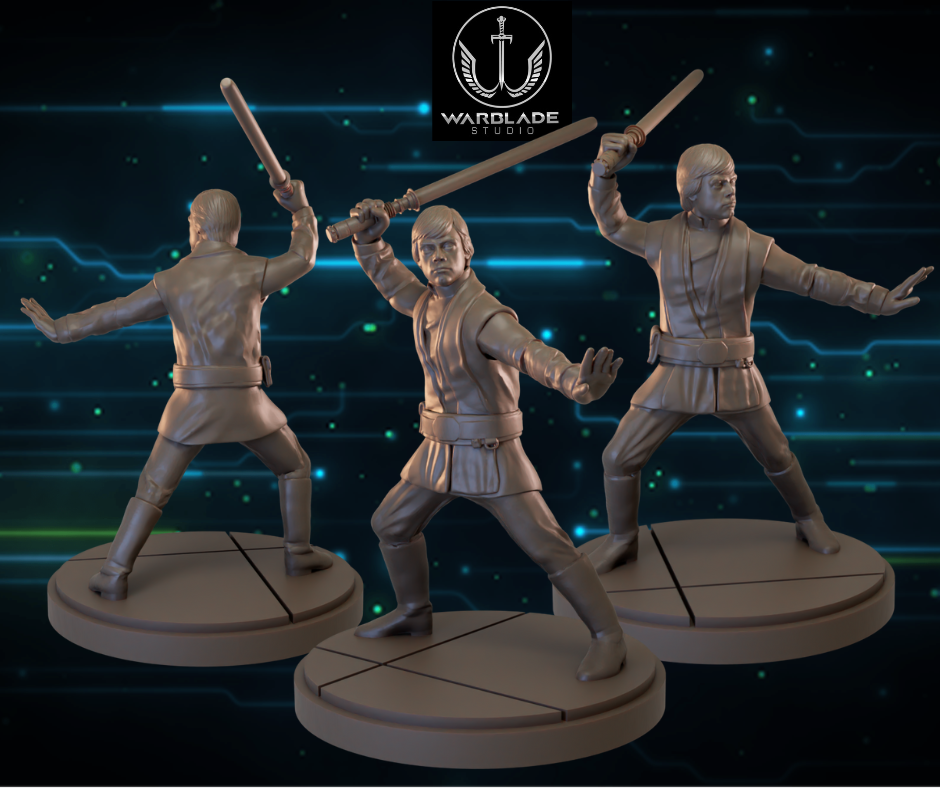 Shatter Scale Luke 3 | Warblade Studios 40mm Miniatures Role Playing Miniatures