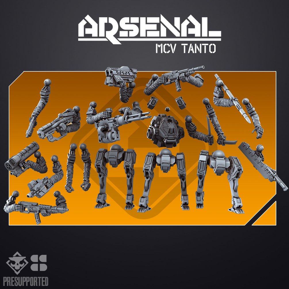 ARSENAL MCV: Tanto | Skullforge Studios 32mm Wargaming Miniatures Role Playing Miniatures