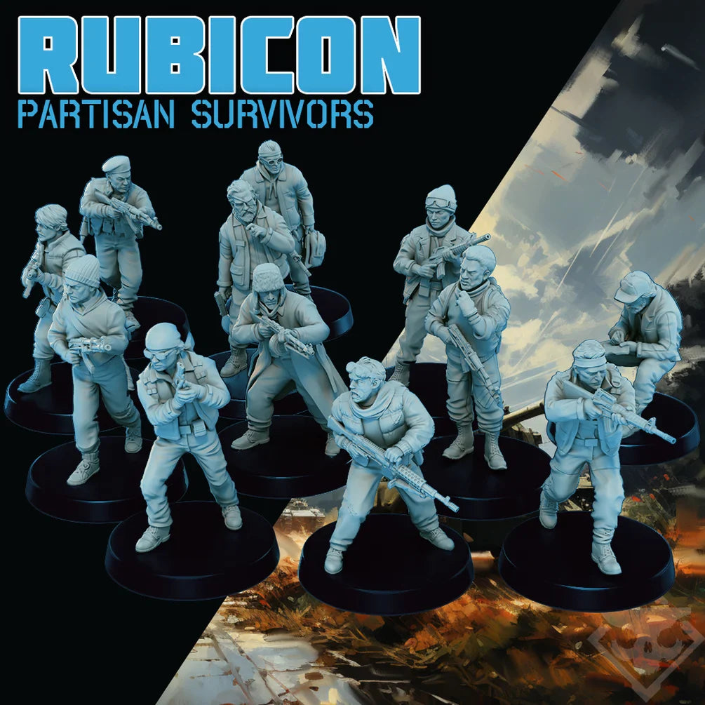 Rubicon: Partisans | Skullforge Studios 32mm Alternate Cold War Wargaming Miniatures Role Playing Miniatures