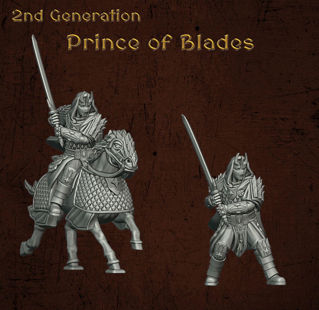 Immortal Army Prince of Blades | Quartermaster3D 25mm Fantasy Wargaming Miniatures Role Playing Miniatures