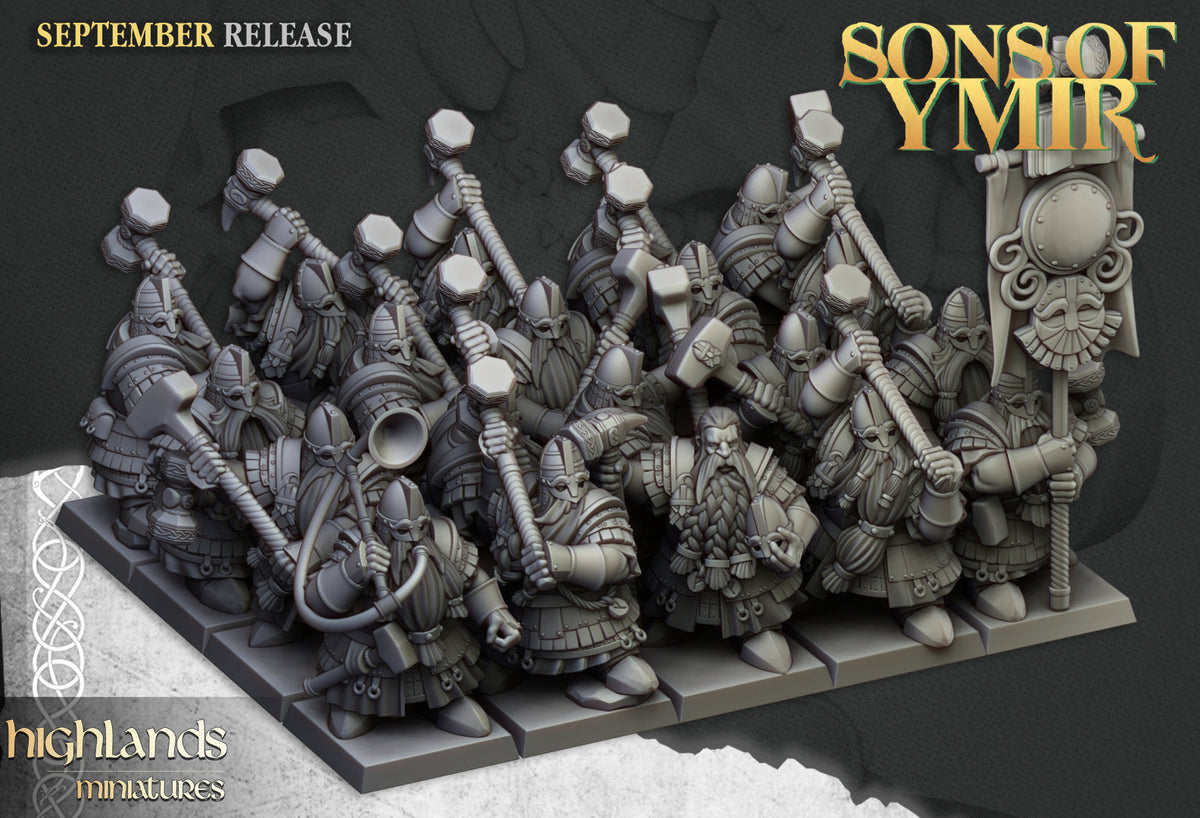 Sons Of Ymir Starter Army | Highlands Miniatures 28mm Fantasy Wargaming Miniatures Role Playing Miniatures