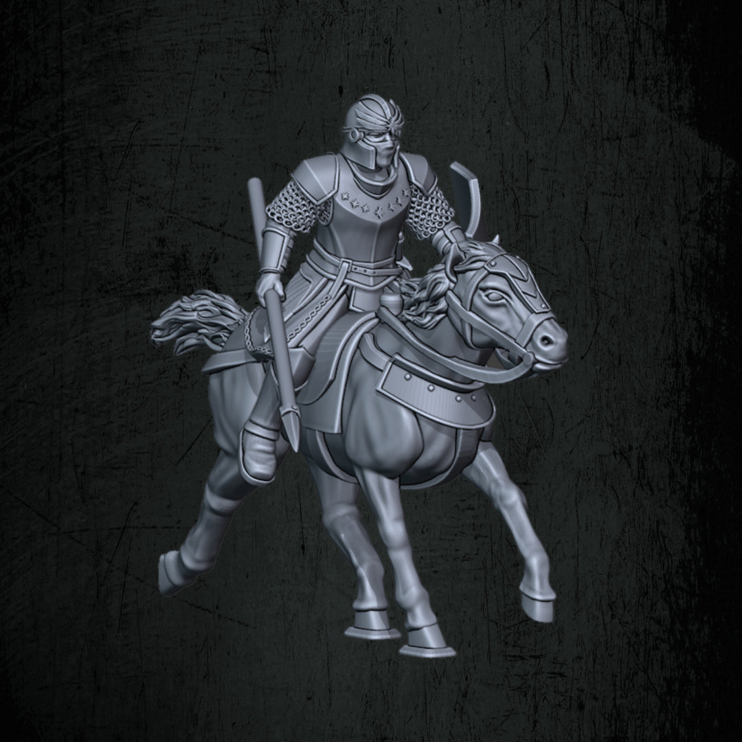 Kingdoms of Men Mounted Soldiers | Quartermaster3D 25mm Fantasy Wargaming Miniatures Role Playing Miniatures