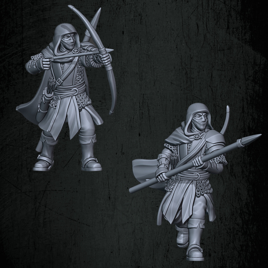 Kingdoms of Men Rangers | Quartermaster3D 25mm Fantasy Wargaming Miniatures Role Playing Miniatures