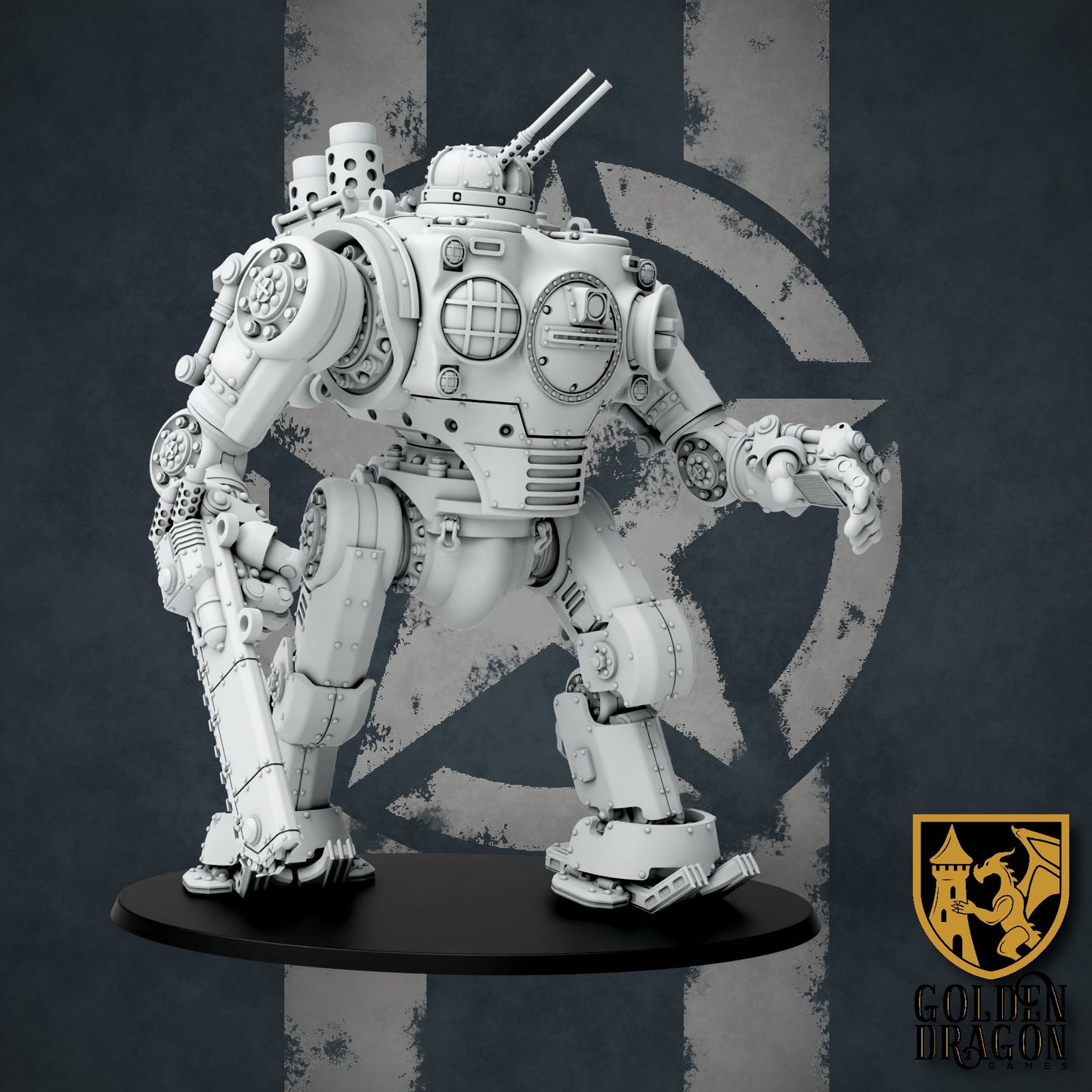 United States of America X74 Catamount Heavy Battle Walker | Golden Dragon Games Weird WW2 Role Playing Miniatures