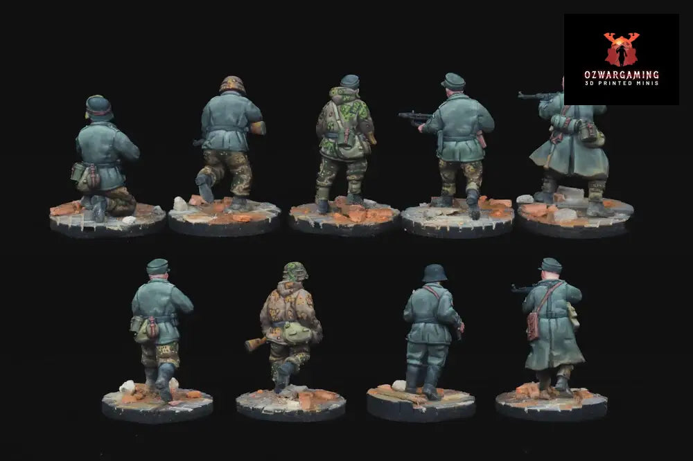 SS Charlemagne Squad | RKX Miniatures 28mm WW2 Wargaming Miniatures Role Playing Miniatures
