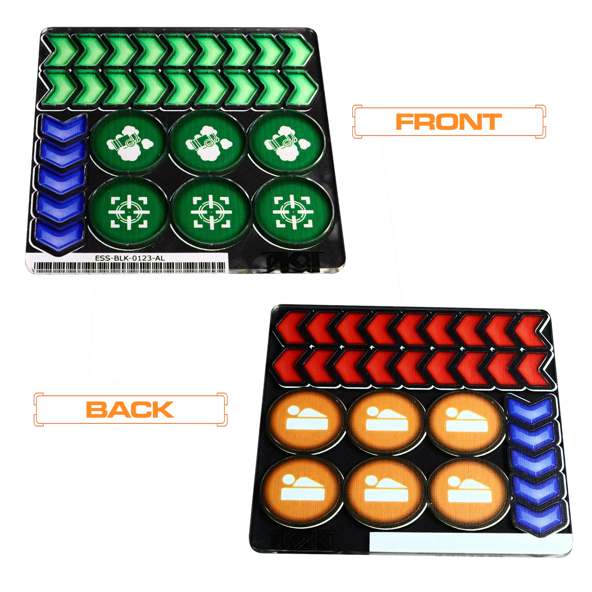 Starter Set Token Sheet (Acrylic) - Blkout