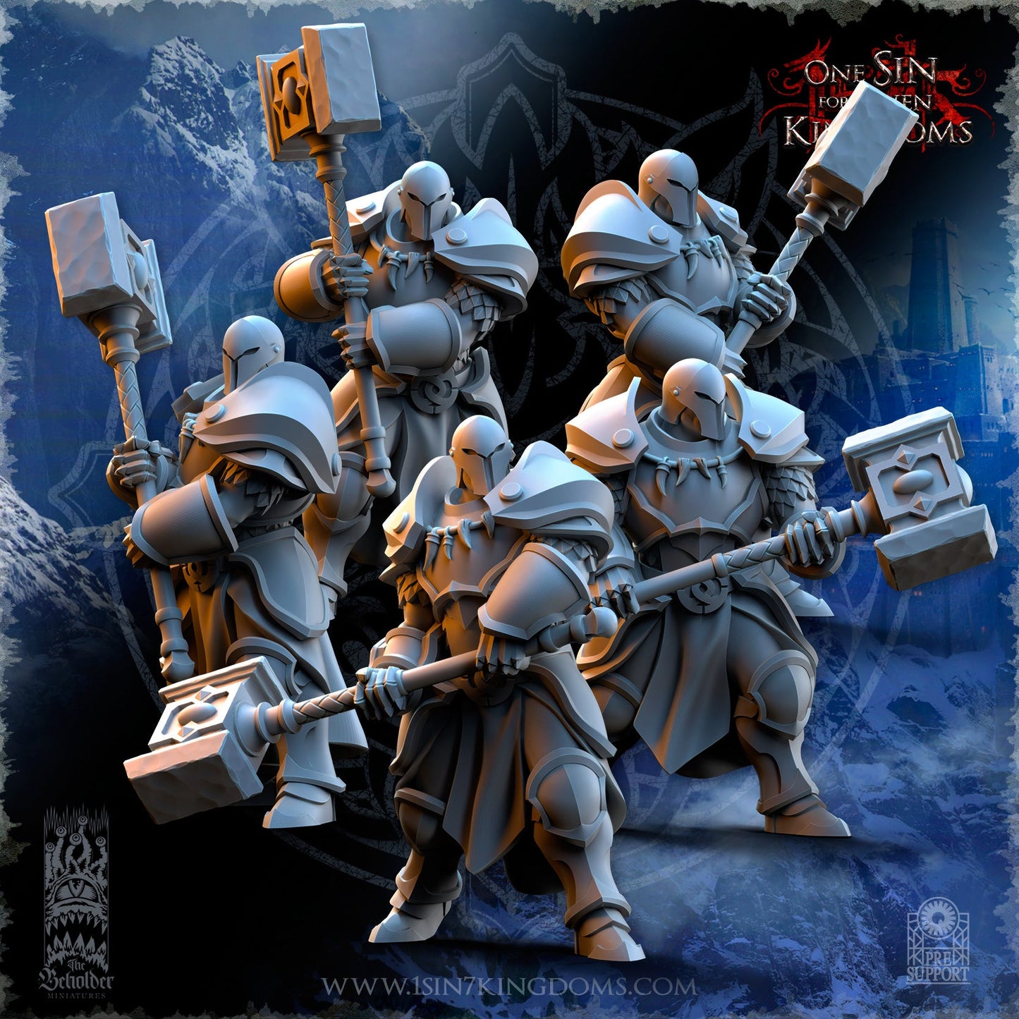 Stormwolves Sunderers Hammer | The Beholder Miniatures 28/32mm Fantasy Wargaming Miniatures
