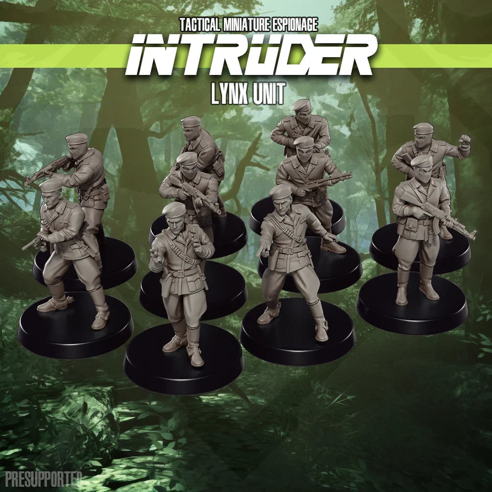 Intruder: Lynx Unit | Skullforge Studios 32mm Ultramodern Wargaming Miniatures Role Playing Miniatures