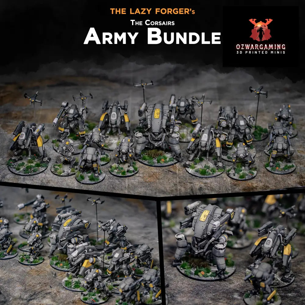 The Corsairs Starter Army | The Lazy Forger 6-8mm Sci Fi Wargaming Miniatures Role Playing Miniatures