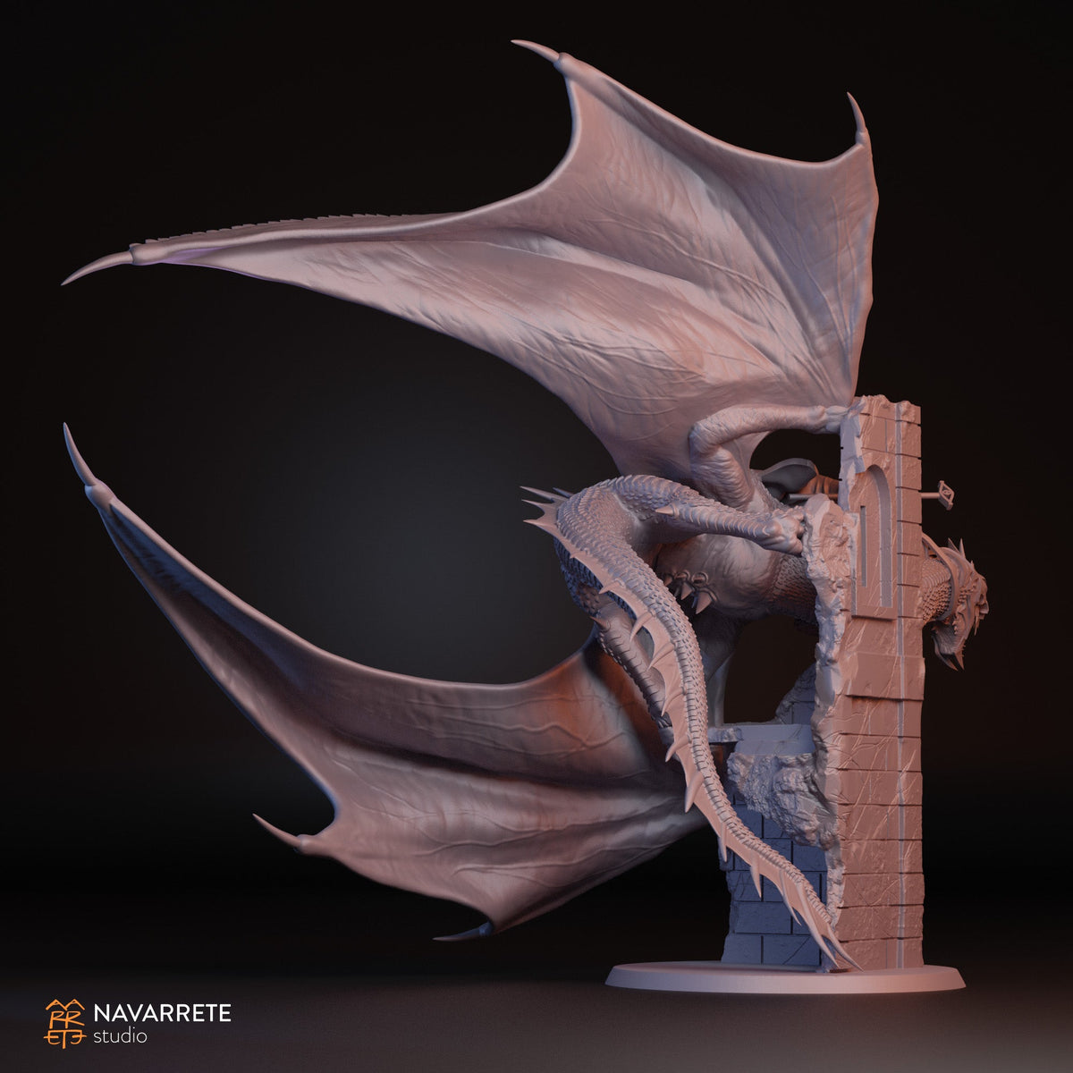 The Perpetual on Winged Beast | Navarrete Studios 25mm Fantasy Wargaming Miniatures