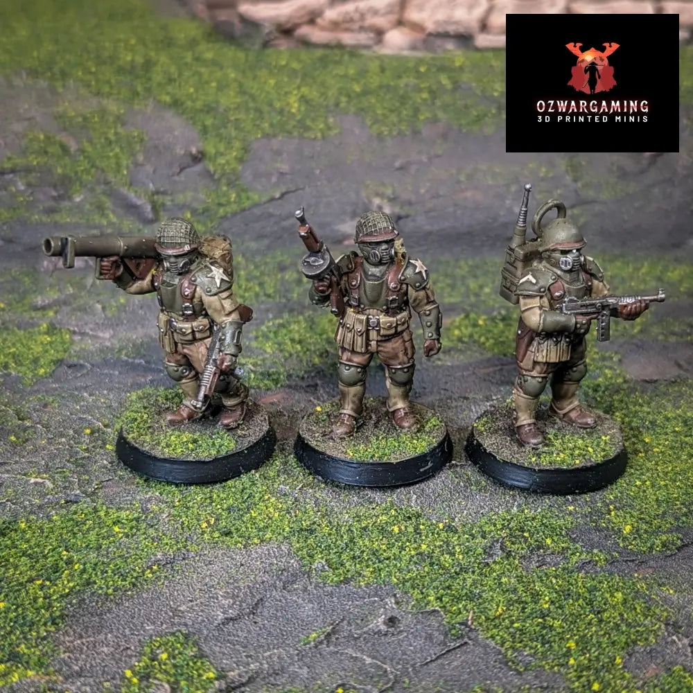 United States of America Elite Infantry | Golden Dragon Games Weird WW2 Role Playing Miniatures