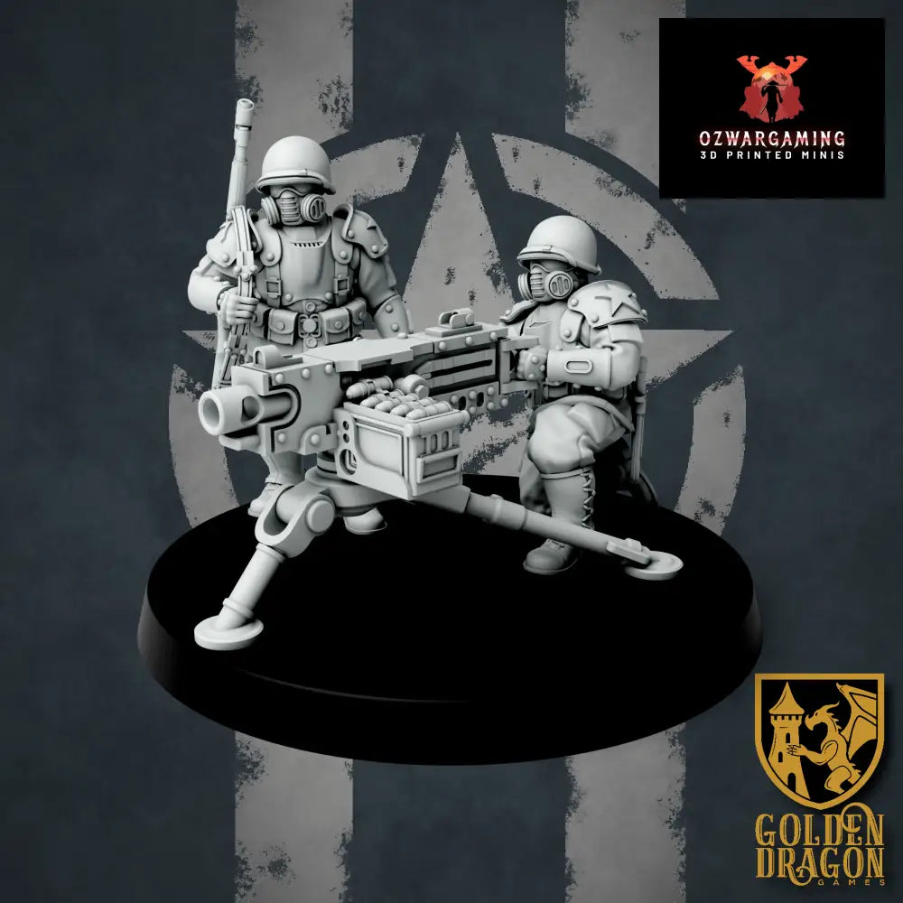 United States of America Infantry Heavy Weapons | Golden Dragon Games Weird WW2 AGL Role Playing Miniatures