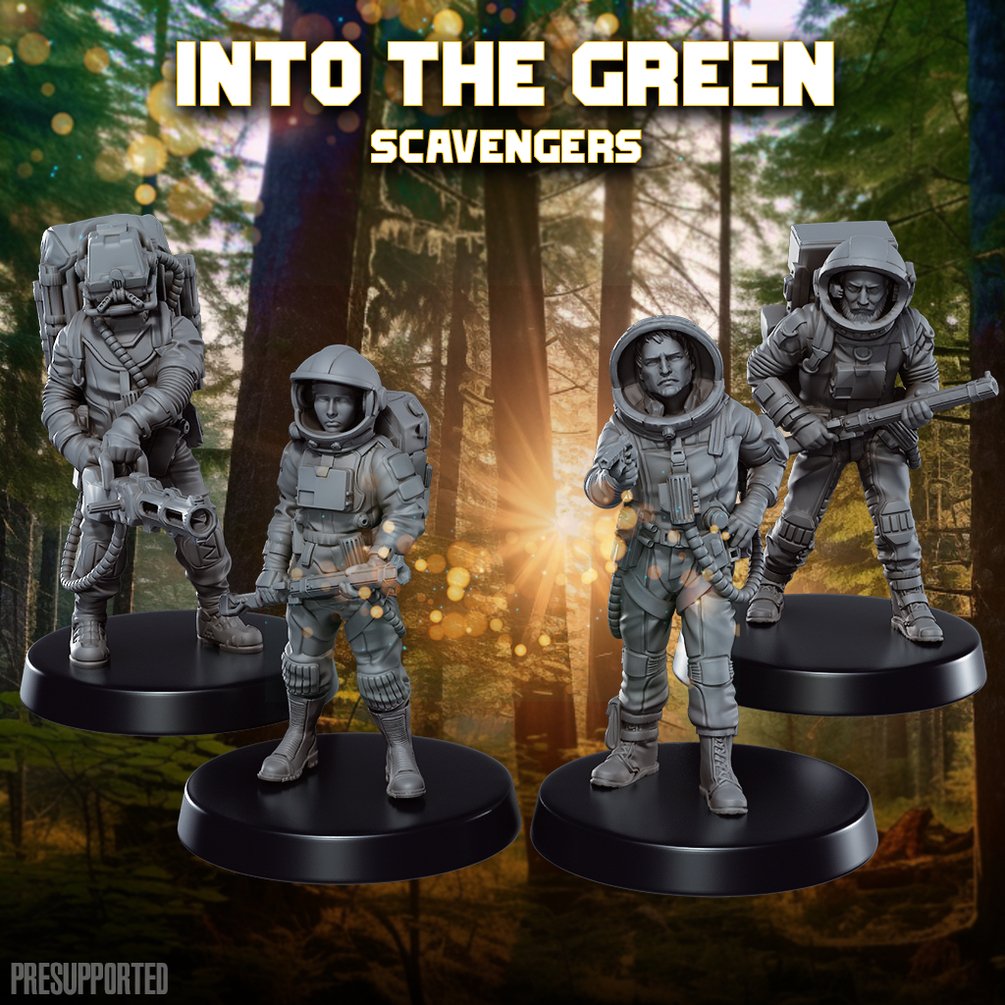 Into the Green Scavengers | Skullforge Studios 32mm Wargaming Miniatures Role Playing Miniatures