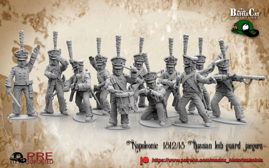 Napoleonic Russian Leib Guard Jaegers | Warbear Studios 28mm Historical Wargaming Miniatures Role Playing Miniatures