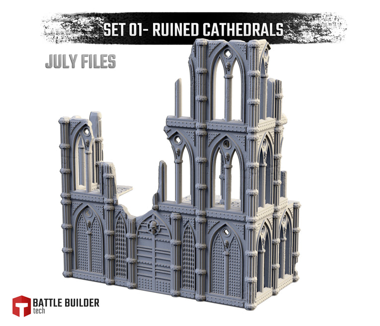 Huge Ruined Cathedrals Terrain Set | Txarli Factory Wargaming Terrain