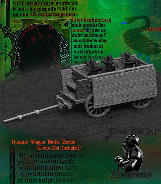 15th Century Hussite War Wagon Deployed | Black Knight Miniatures 28mm Historical Wargaming Miniatures
