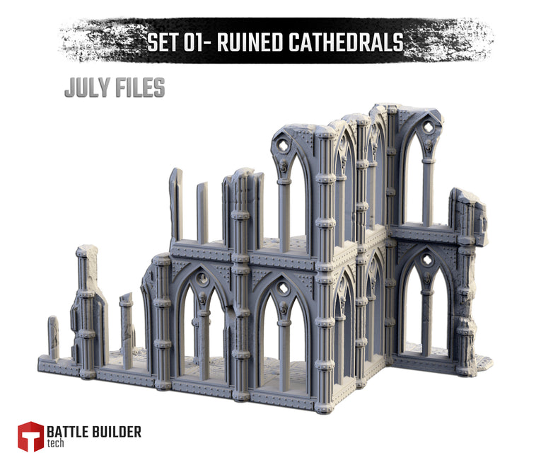 Huge Ruined Cathedrals Terrain Set | Txarli Factory Wargaming Terrain