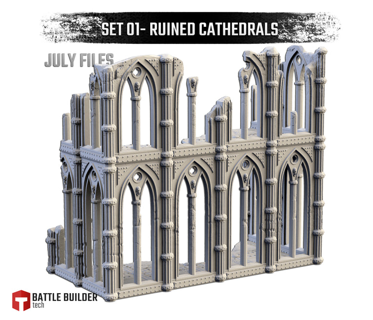 Huge Ruined Cathedrals Terrain Set | Txarli Factory Wargaming Terrain