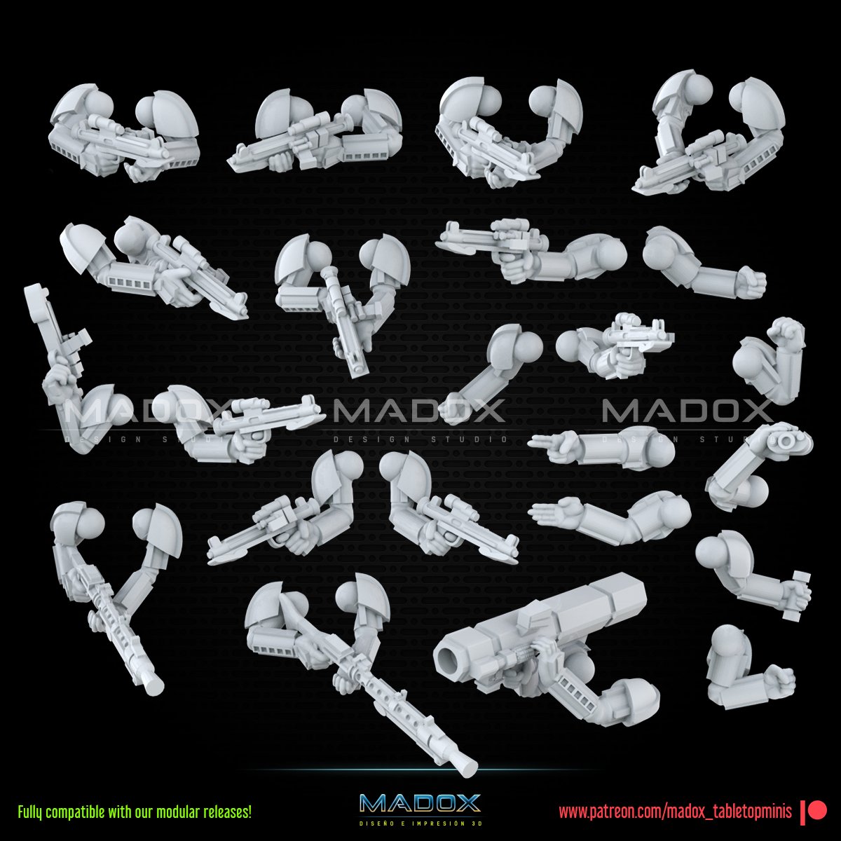 Imperial Bucketheads Build Kit | Warbear Studios 28mm SciFi Wargaming Miniatures Role Playing Miniatures