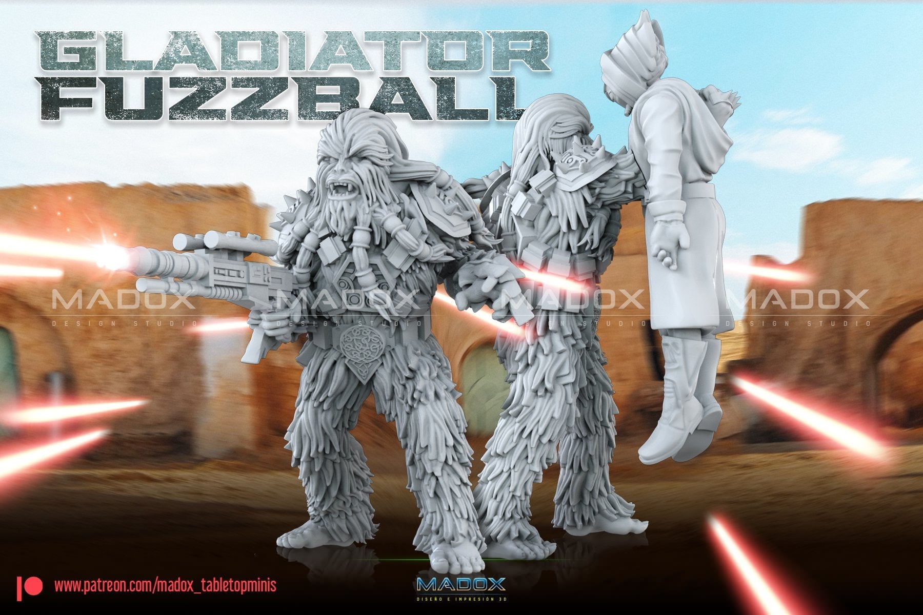 Gladiator Walking Carpet | Warbear Studios 28mm SciFi Wargaming Miniatures Role Playing Miniatures