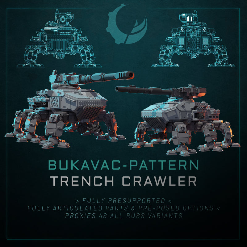 BUKAVAC-PATTERN TRENCH CRAWLER | Maelstrom Designworks Grimdark Wargaming Miniatures