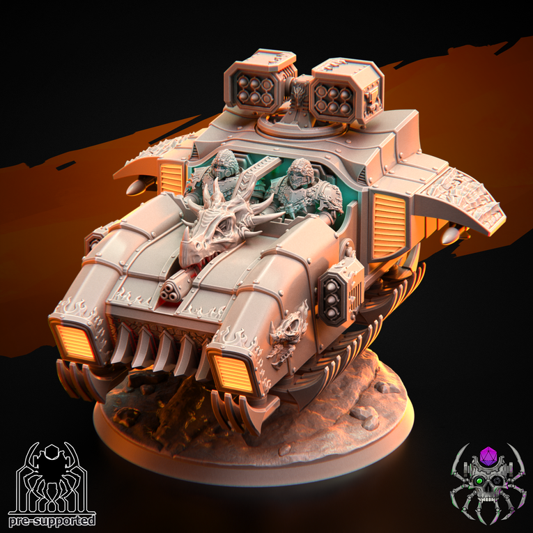 Flame Lizards Hover Speeder | EightLegsMiniatures Grimdark Wargaming Miniatures