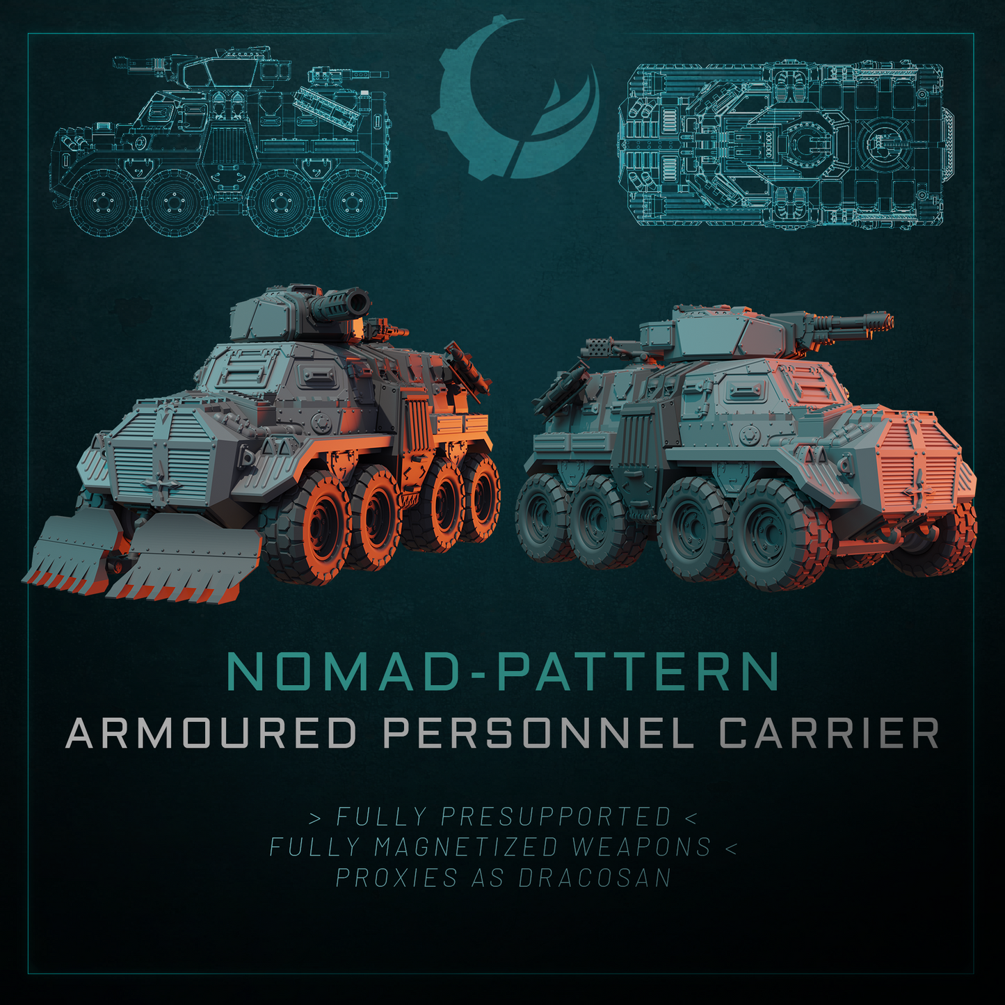 NOMAD-PATTERN ARMOURED PERSONNEL CARRIER | Maelstrom Designworks Grimdark Wargaming Miniatures
