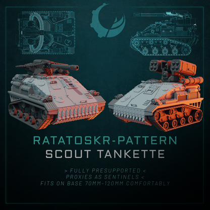 RATATOSKR-PATTERN SCOUT TANKETTE | Maelstrom Designworks Grimdark Wargaming Miniatures