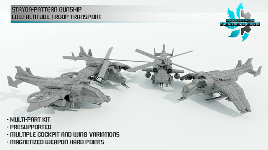 STRYGA-PATTERN GUNSHIP | Maelstrom Designworks Grimdark Wargaming Miniatures