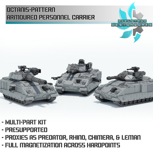 OCTANTIS-PATTERN ARMORED PERSONAL CARRIER | Maelstrom Designworks Grimdark Wargaming Miniatures