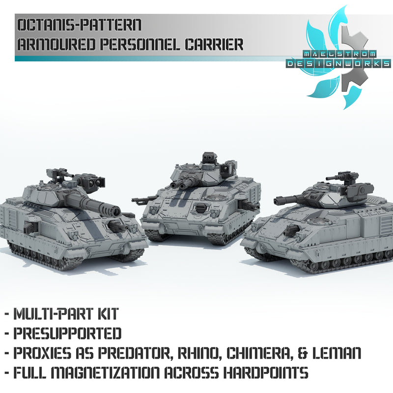 OCTANTIS-PATTERN ARMORED PERSONAL CARRIER | Maelstrom Designworks Grimdark Wargaming Miniatures
