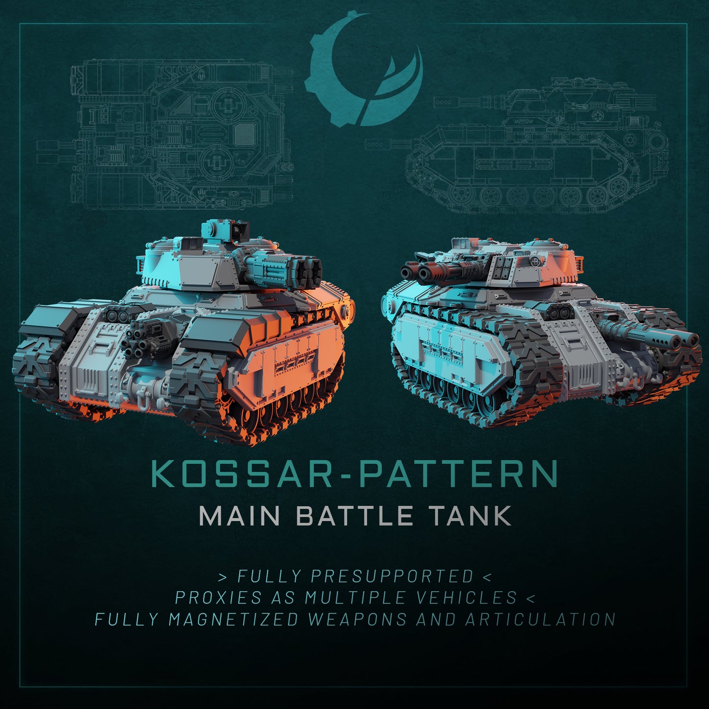 KOSSAR-PATTERN MAIN BATTLE RANK | Maelstrom Designworks Grimdark Wargaming Miniatures
