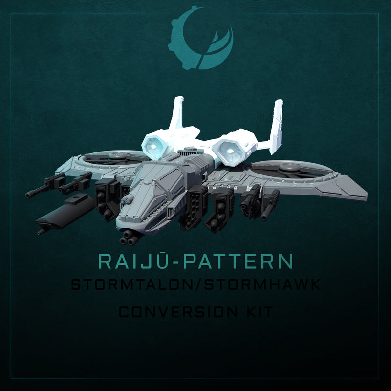 RAIJU VTOL STORMHAWK-STORMTALON CONVERSTION KIT | Maelstrom Designworks Grimdark Wargaming Miniatures