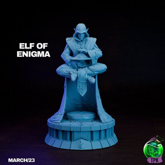 Elf of Enigma 4 | TPK Lab 32mm Fantasy Tabletop RPG Miniatures Role Playing Miniatures